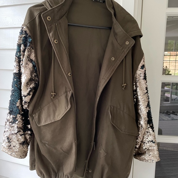 Zara sequin coat - Picture 1 of 3